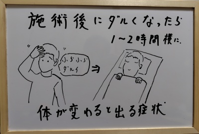 お腹への整体
