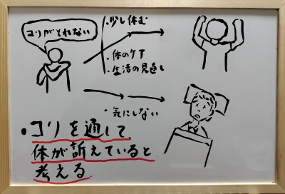 コリの段階で体をケア